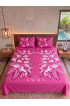 Hand Painted Rayon Bedsheet Set King Size Hand Painted Rayon Bedsheet Set King Size